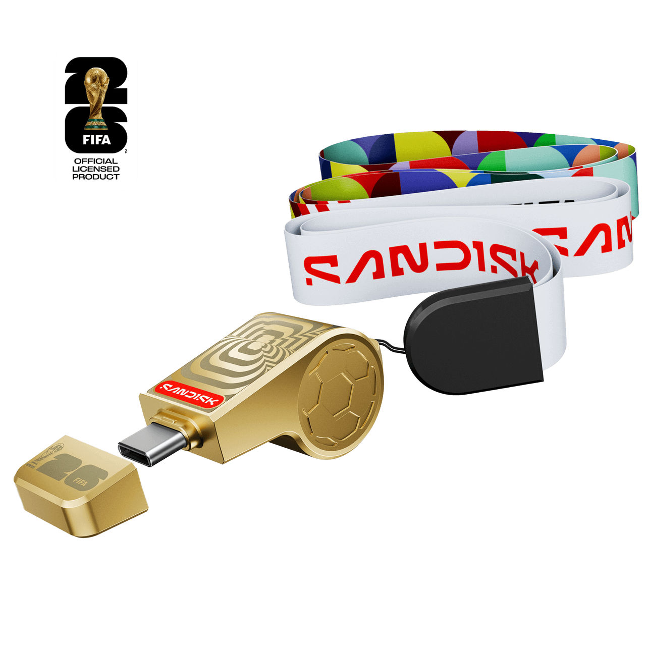 SANDISK USB-C Flash Drive: FIFA World Cup 2026 Gold Edition - 128GB Gold - Image6