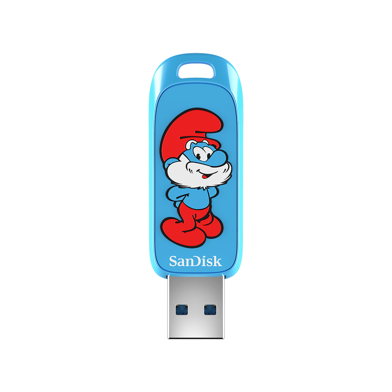SanDisk Smurfs USB Flash Drive 128GB Front