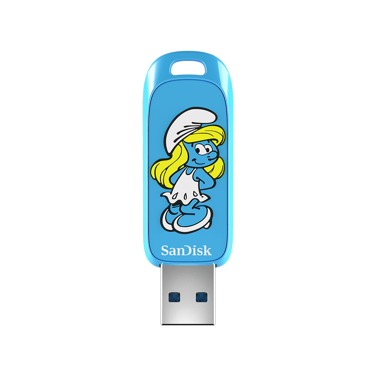 SanDisk Smurfs USB Flash Drive 256GB Front