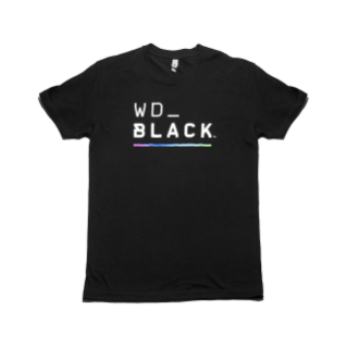 WD_BLACK T-Shirt with Color RGB Bar