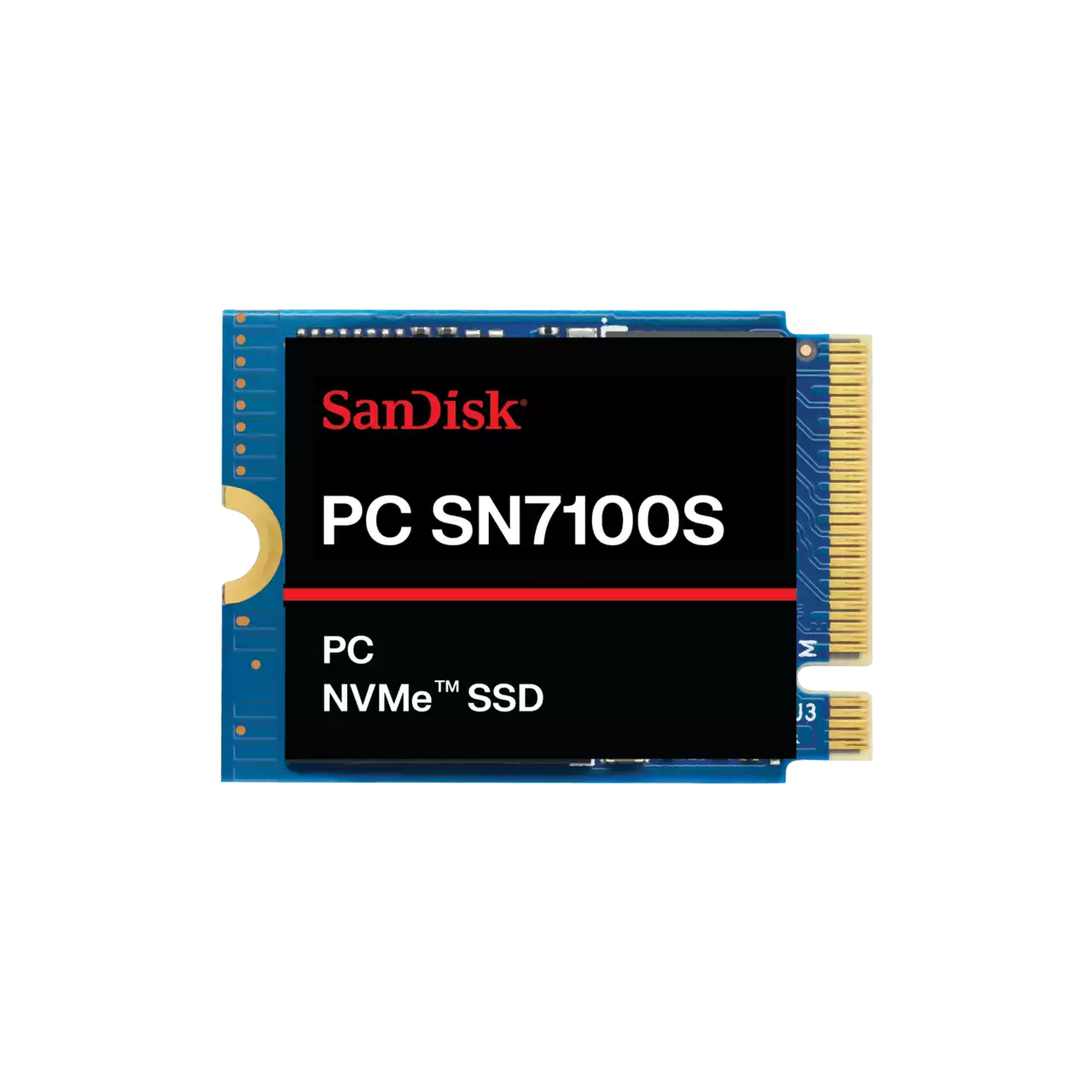 SanDisk PC SN7100S NVMe SSD M.2 2230 Front- Zoom Image