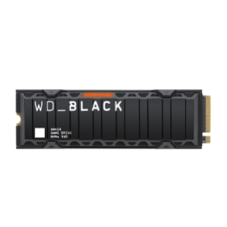 WD Black SN850 NVMe SSD Headsink Front