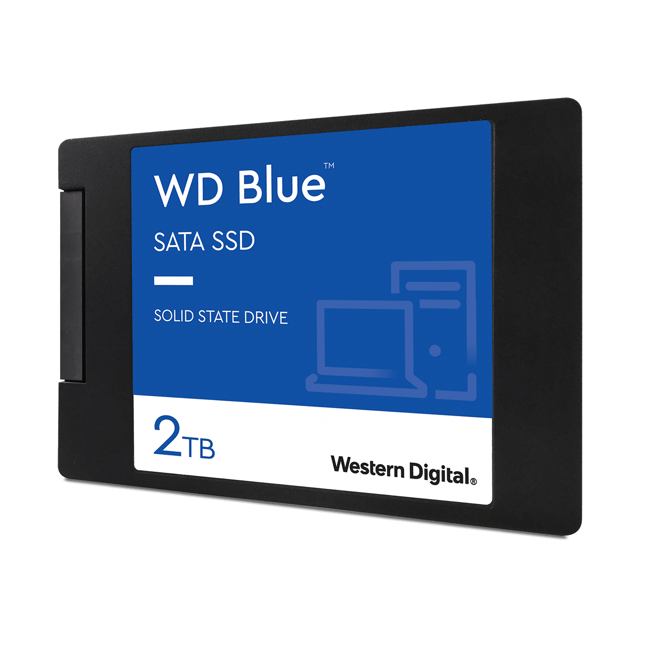 WD Blue 3D Nand Sata SSD 2TB Left