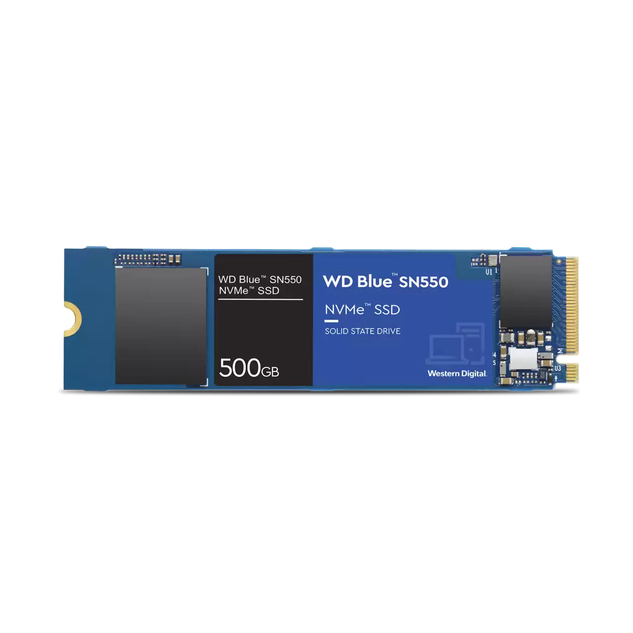 WD Blue SN550 NVME SSD Front 500GB- Zoom Image