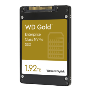 WD Gold NVME SSD 1.92TB Angled