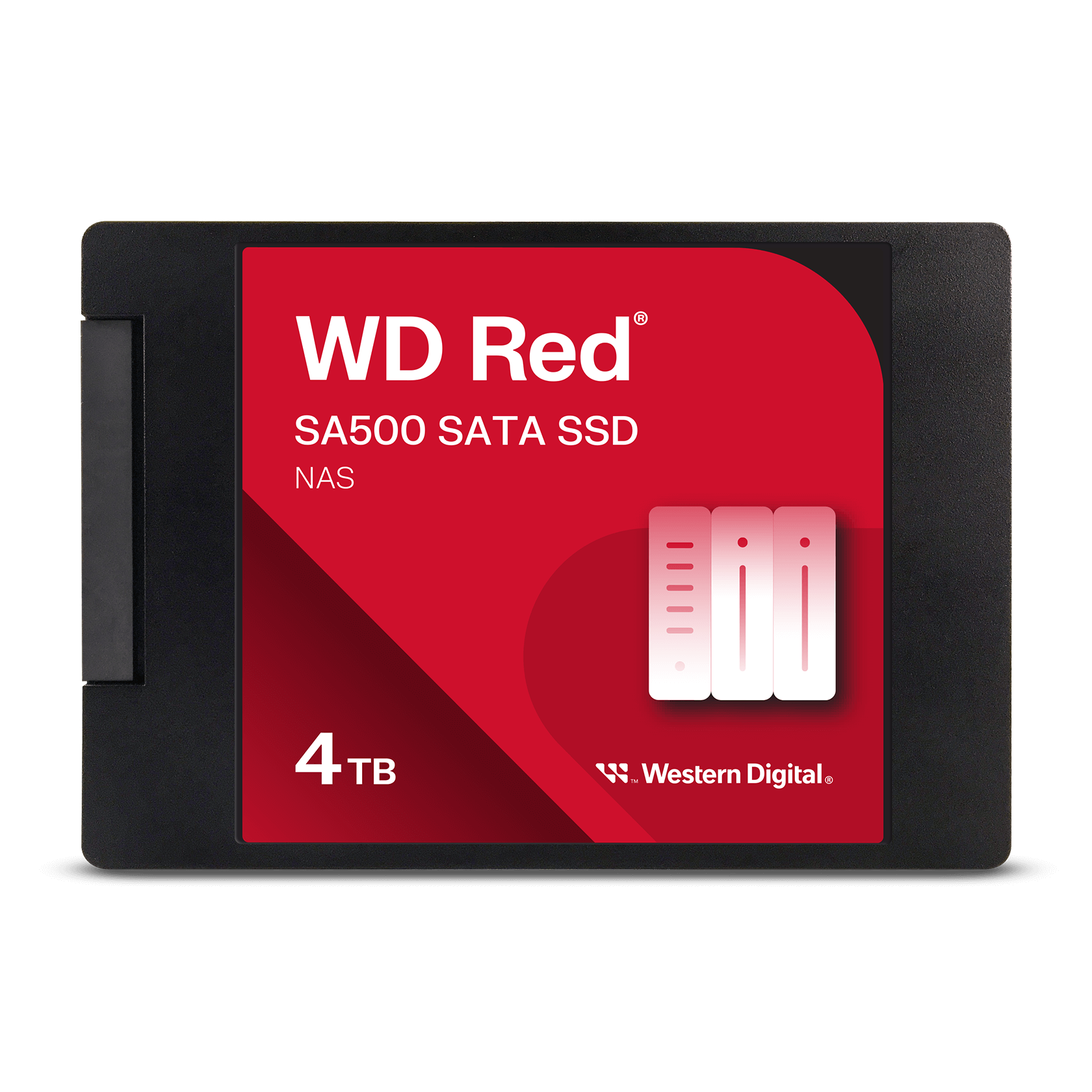 Photos - SSD WD Western Digital 4TB  SA500 NAS SATA  - Internal Solid State Drive, Red - WDS400T2R0A-68CKB0 WDS400T2R0A-68CKB0 