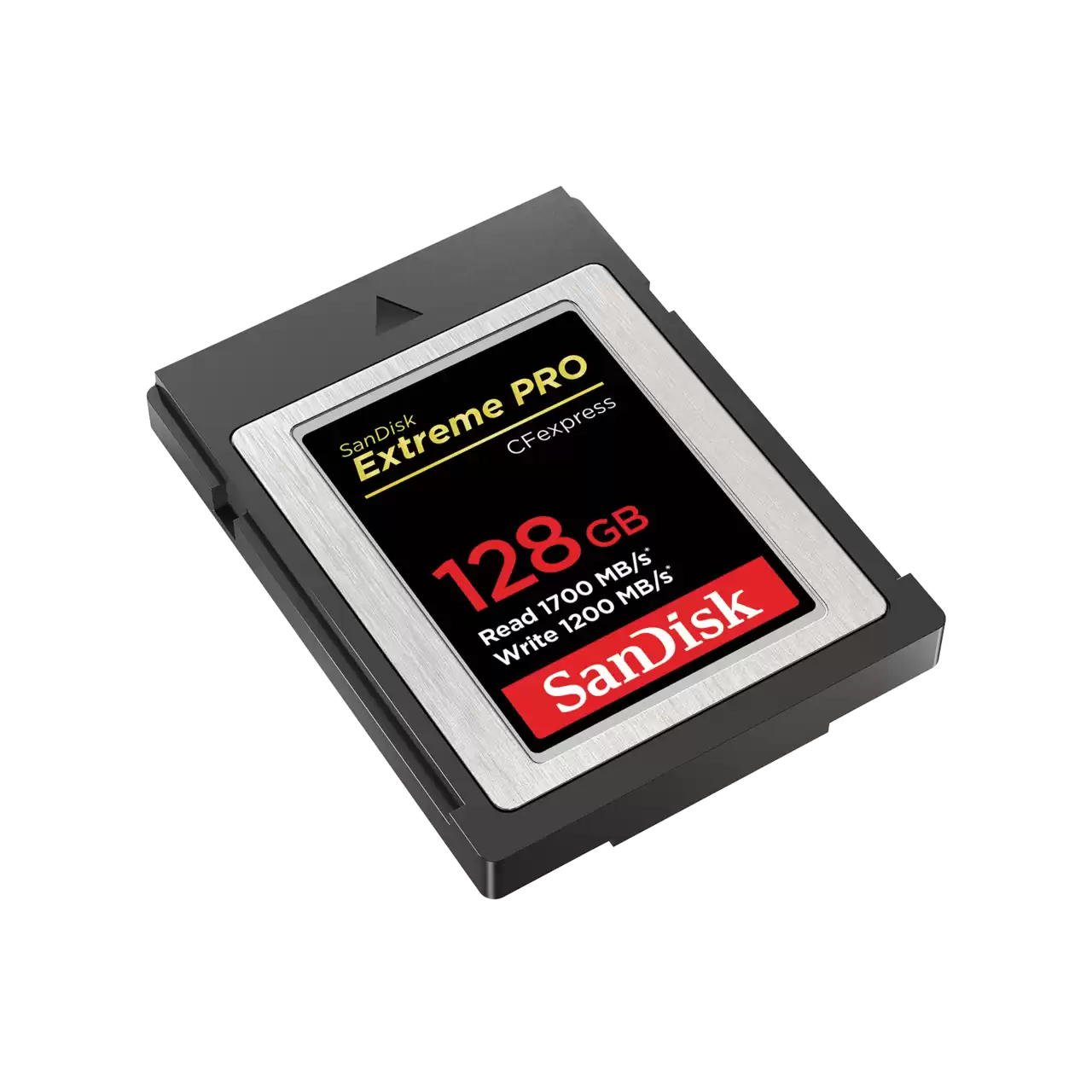 Extreme PRO CF express Type-B 128GB left angled image- Zoom Image