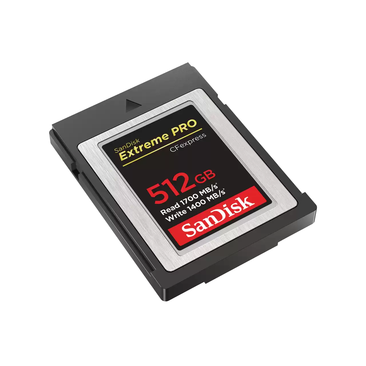 Extreme PRO CF express Type-B 512GB left angled image- Zoom Image