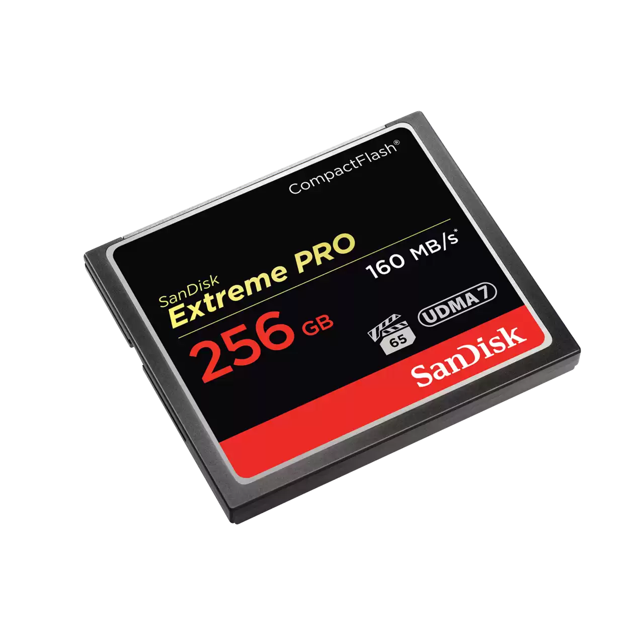 Extreme PRO compact flash 256GB left angled image- Zoom Image