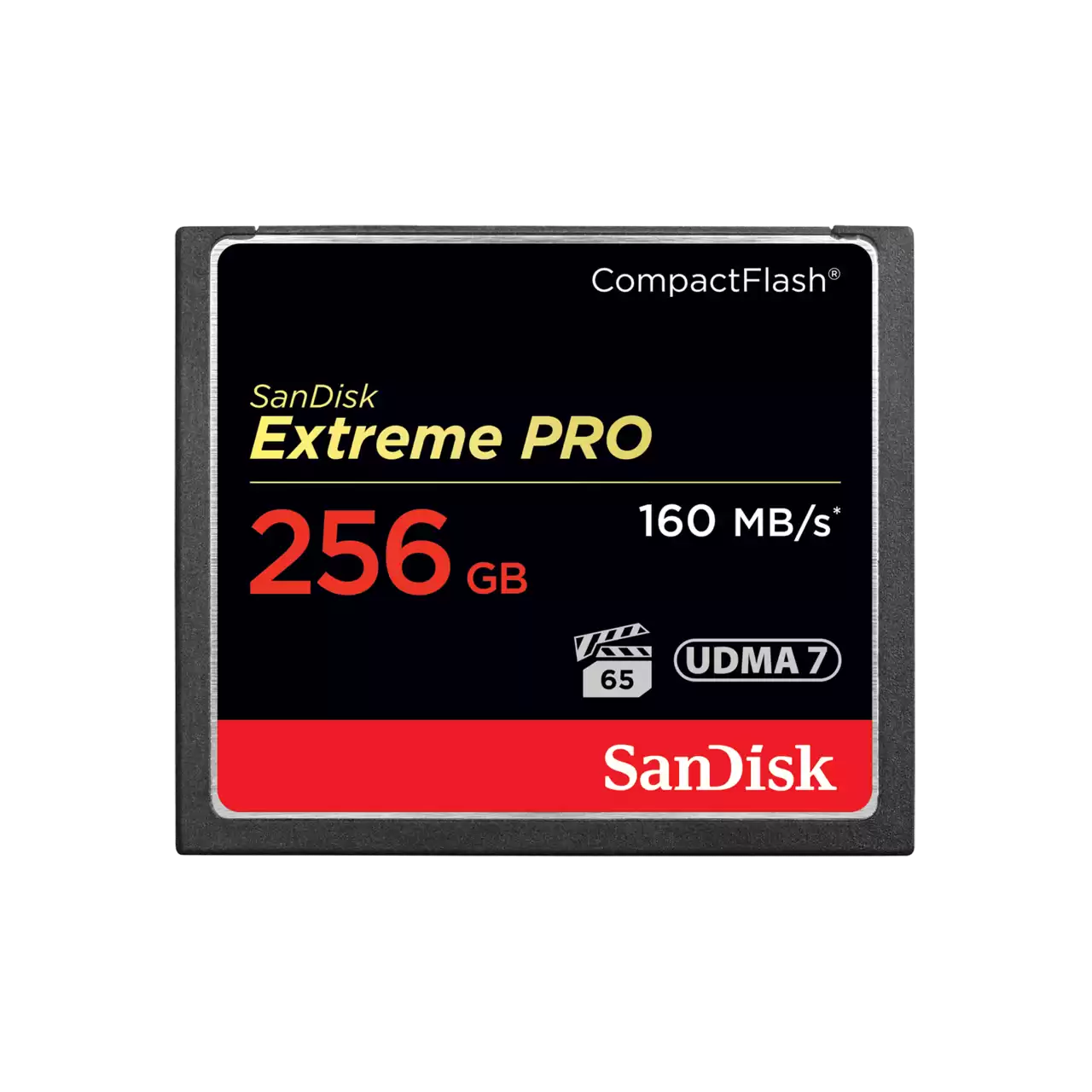 Extreme PRO compact flash 256GB front- Zoom Image