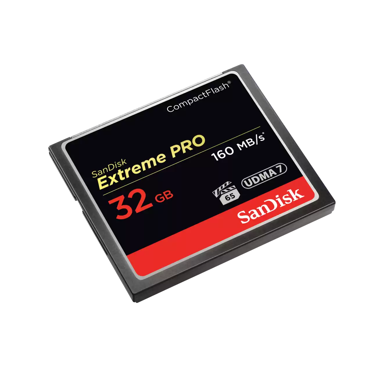 Extreme PRO compact flash 32GB left angled image- Zoom Image