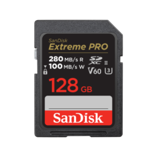 SanDisk Extreme PRO SD UHS-II V60 128GB Front