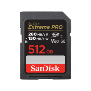 SanDisk Extreme PRO SD UHS-II V60 512GB Front