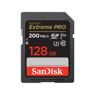 Extreme PRO UHS-I SD 200MB/s 128MB Front