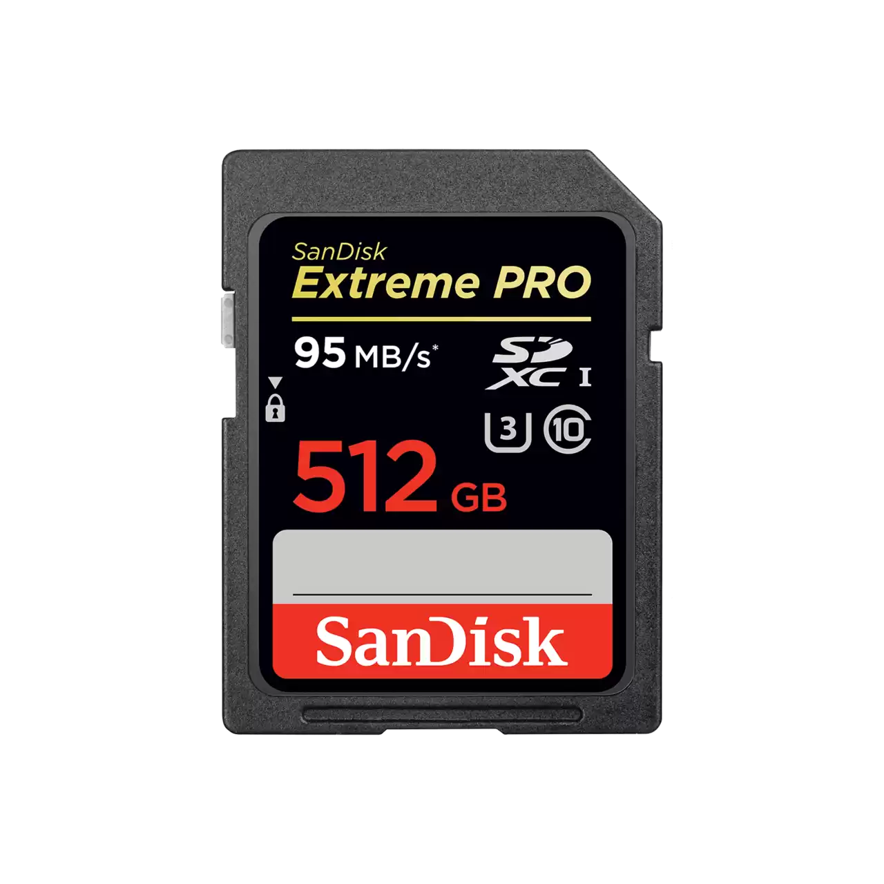 Extreme PRO UHS-I SD 512GB 95mbs front image- Zoom Image