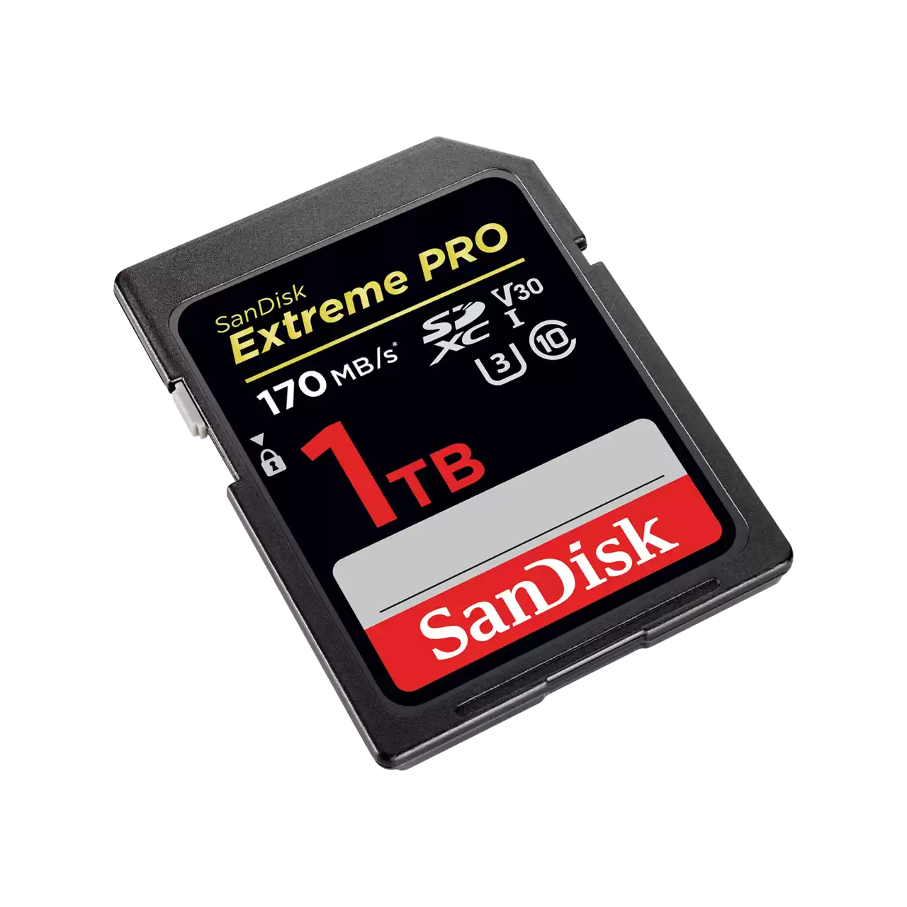 Extreme PRO UHS-I SD 1TB left angled image- Zoom Image