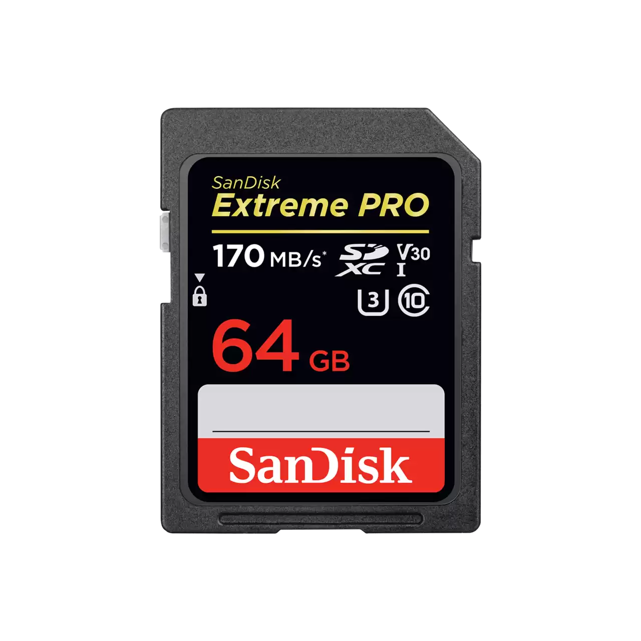 Extreme PRO UHS-I SD 64GB front image- Zoom Image