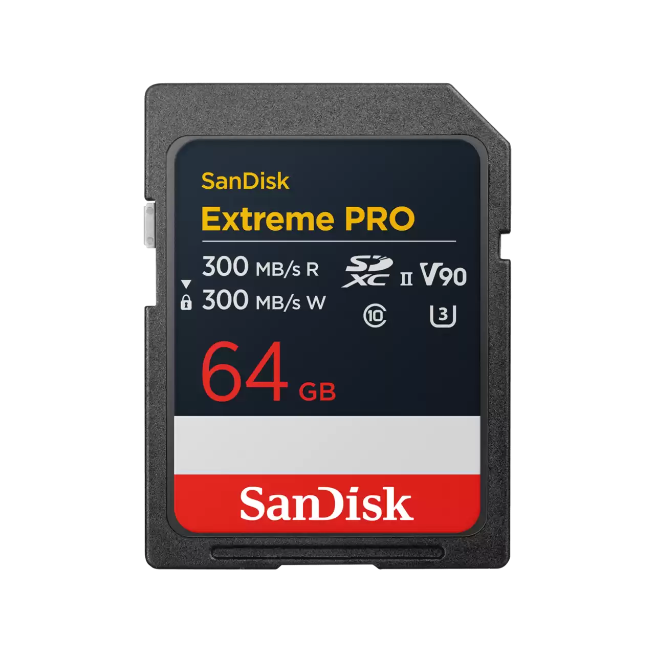 SanDisk Extreme PRO SDXC UHS-II 64GB Front- Zoom Image
