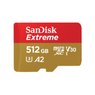 SanDisk Extreme UHS-I microSD memory card 512GB