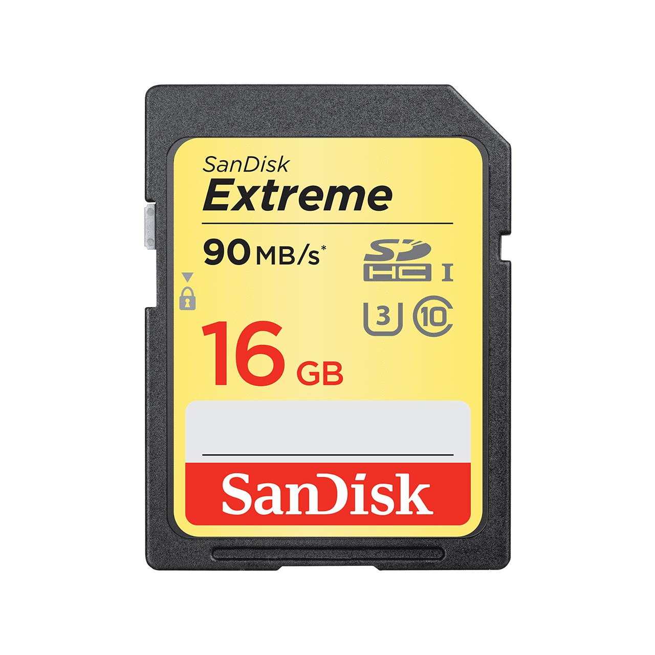 SanDisk Extreme SDHC 90MB\/s UHS-I Memory Card - 16GB - Image1