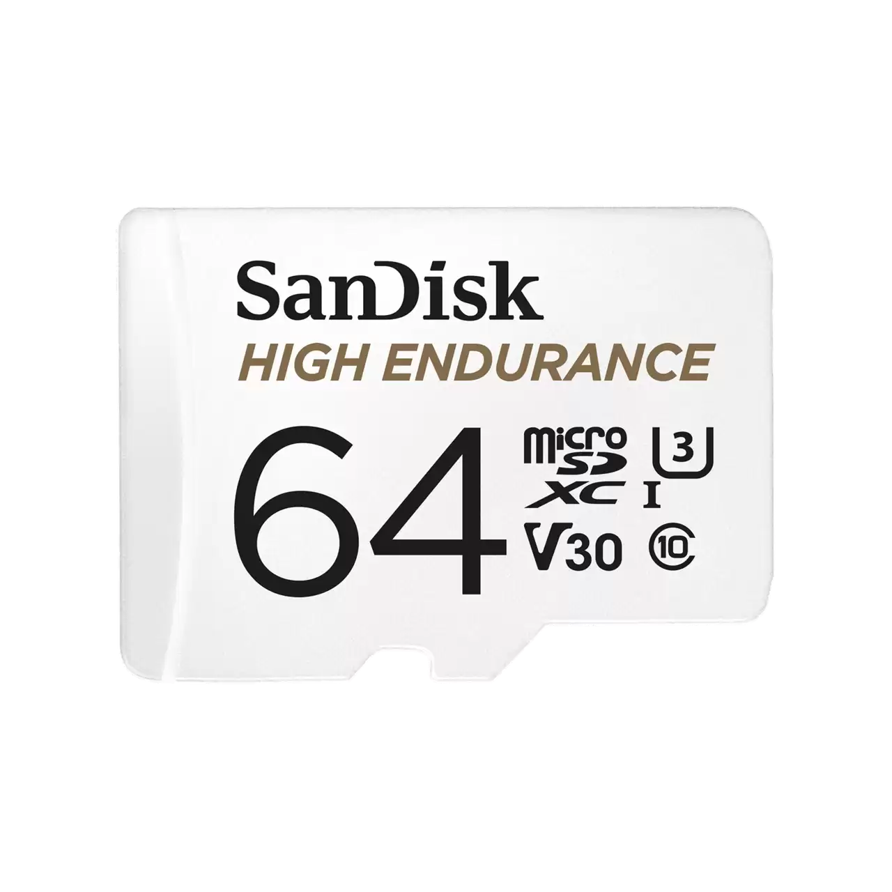 High endurance UHS-I microSD 64GB front image- Zoom Image
