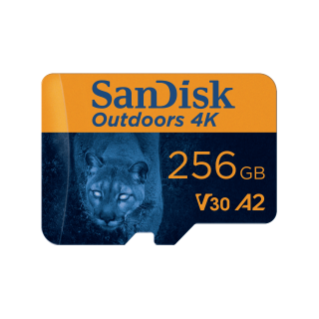 SanDisk Outdoors 4K microSD 256GB Front