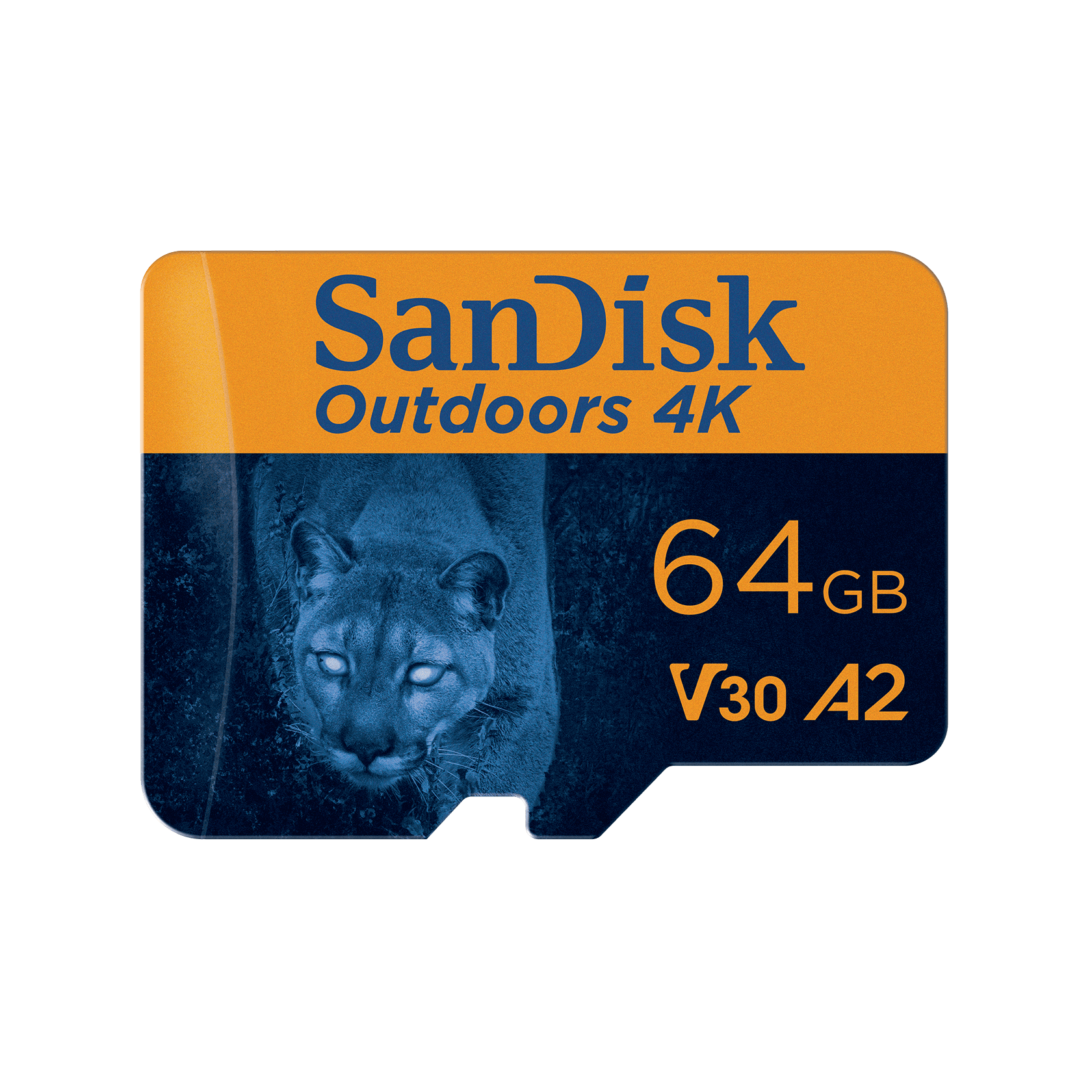 64GB Orange SanDisk Outdoors 4K microSDXC UHS I Card with SD Adapter SanDisk