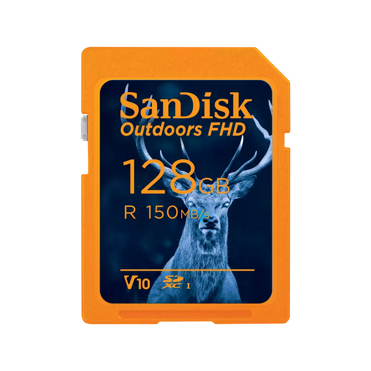 SanDisk Outdoors FHD UHS-I Card 128GB Front- Zoom Image