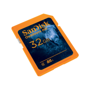 SanDisk Outdoors HD UHS-I Card Right