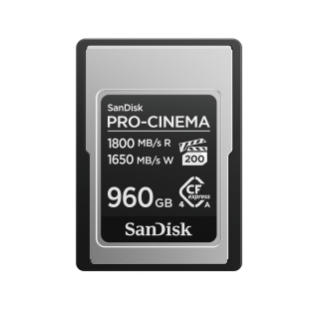 960 GB SanDisk PRO-CINEMA CFexpress™ Type Aカード | Sandisk