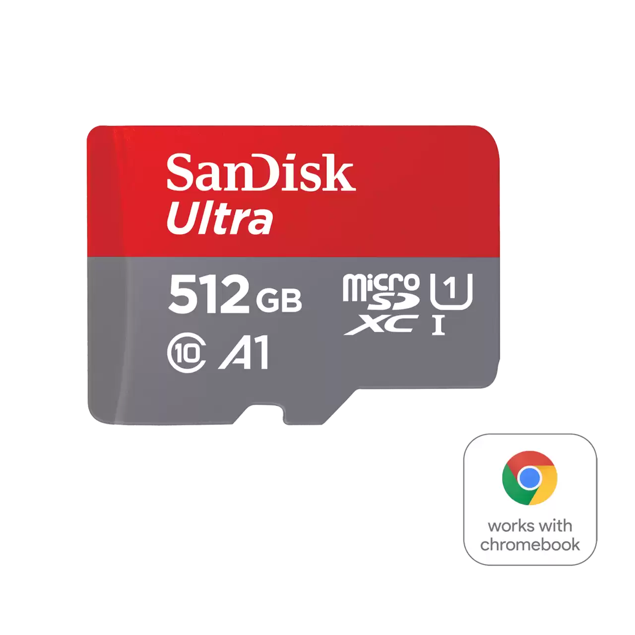 Ultra UHS I Chromebook microSD 512gb Front- Zoom Image
