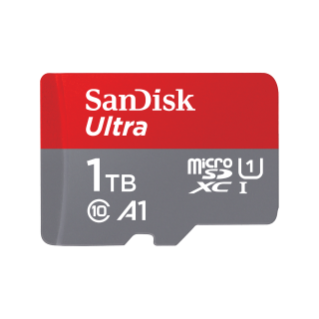 1TB SanDisk Ultra microSD with SD Adapter (Up to 120MBPs 1TB SanDisk Ultra microSD with SD Adapter (Up to 120MBPs