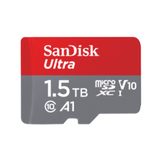 SanDisk ultra UHS-I microSD memory card with SD adapter 1.5TB