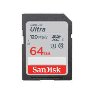 SanDisk Ultra® SDHC™ UHS-I card and SDXC™ UHS-I card (Up to 120MBPs)