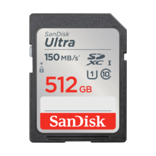 SanDisk Ultra UHS-I 512GB 150mbs