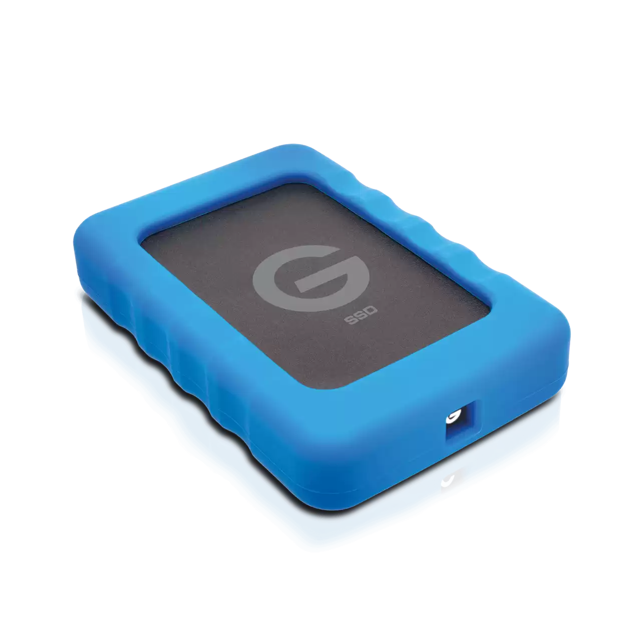 G Drive EV Raw SSD Bumper Hero Angled- Zoom Image