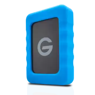 G Drive EV RAW 4TB with Bumper Left Hero