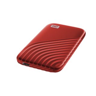 My Passport USB 3.2 SSD Red Overhead