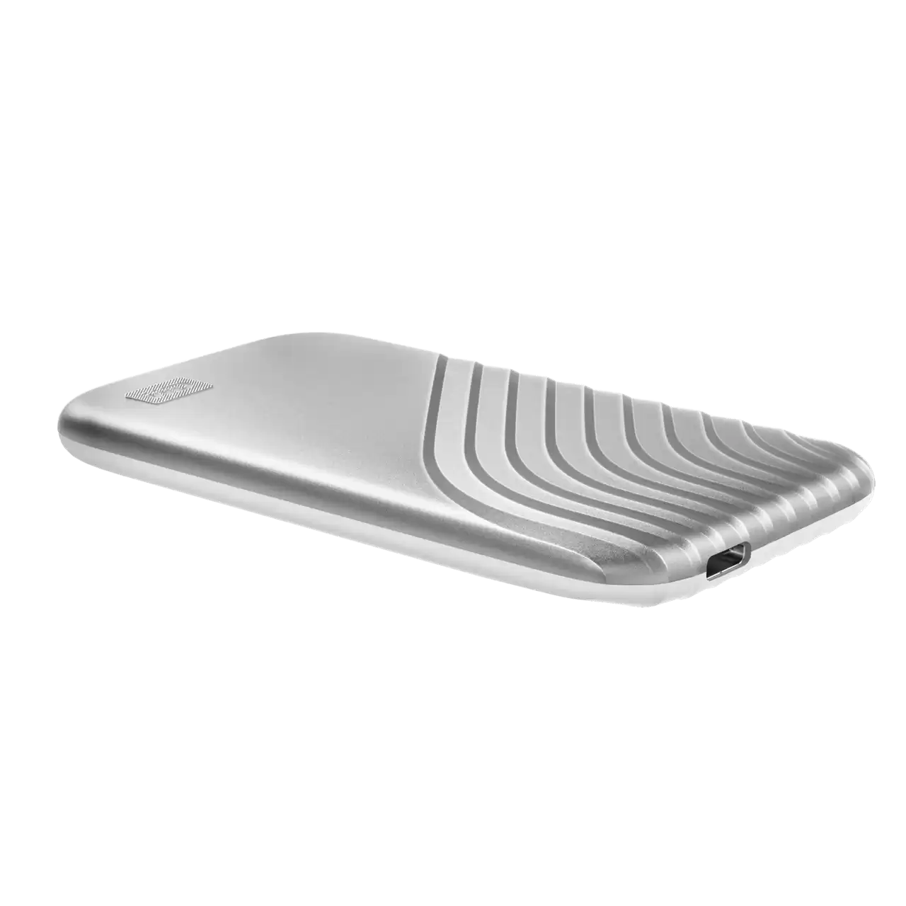 My Passport USB 3.2 SSD Silver Flat Left- Zoom Image