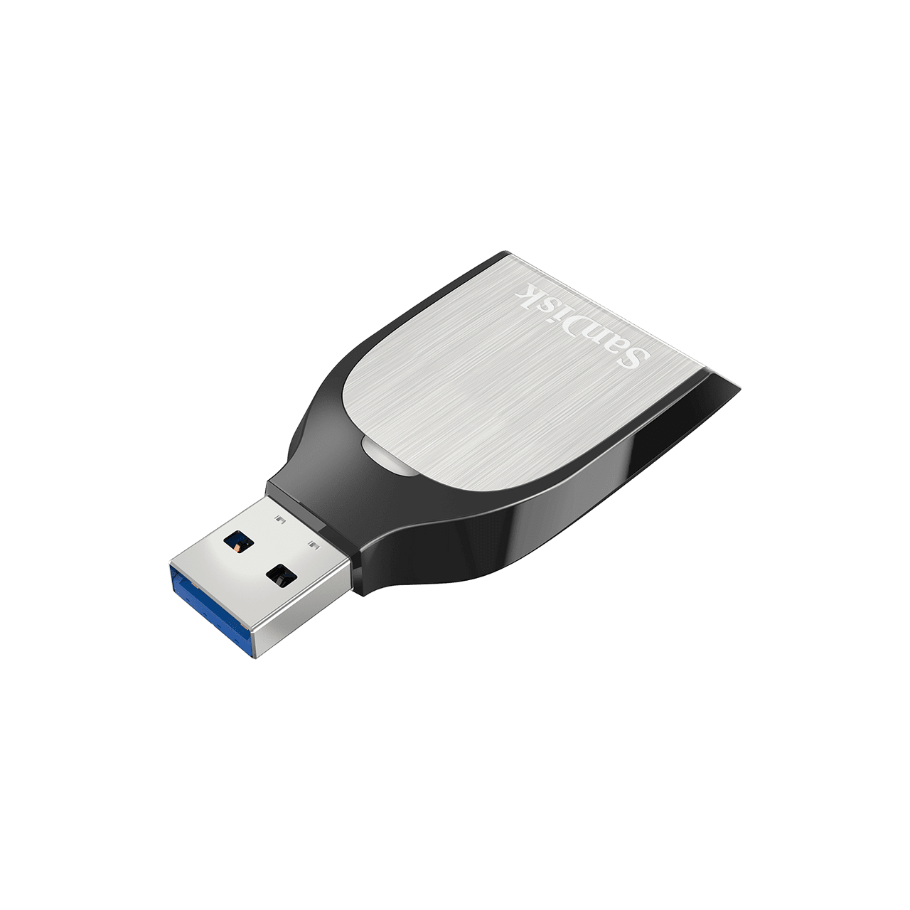 Extreme PRO UHS-II USB 3.0 SD card reader writer down left angled image
