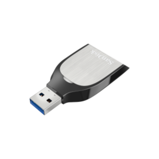 Extreme PRO UHS-II USB 3.0 SD card reader writer down left angled image