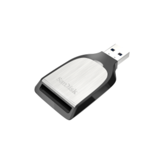 Extreme PRO UHS-II USB 3.0 SD card reader writer top right angled image