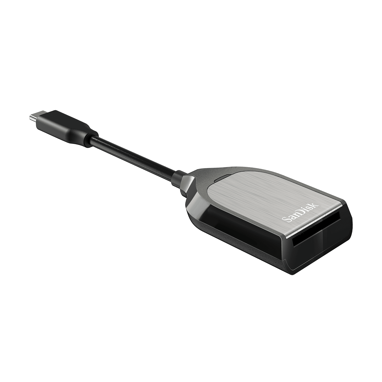 Extreme PRO UHS-II USB 3.0 SD card reader writer top left angled image