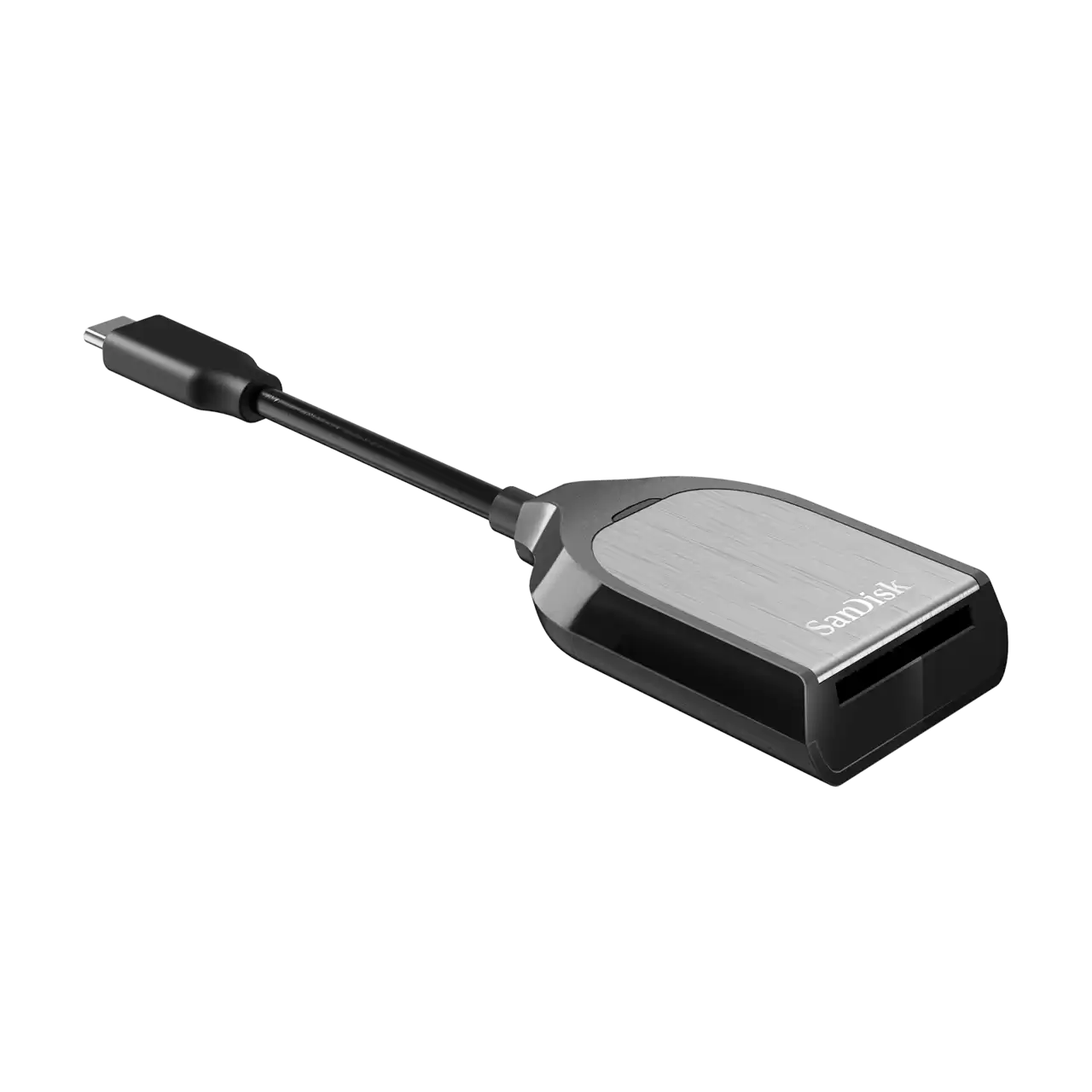 Extreme PRO UHS-II USB 3.0 SD card reader writer top left angled image- Zoom Image