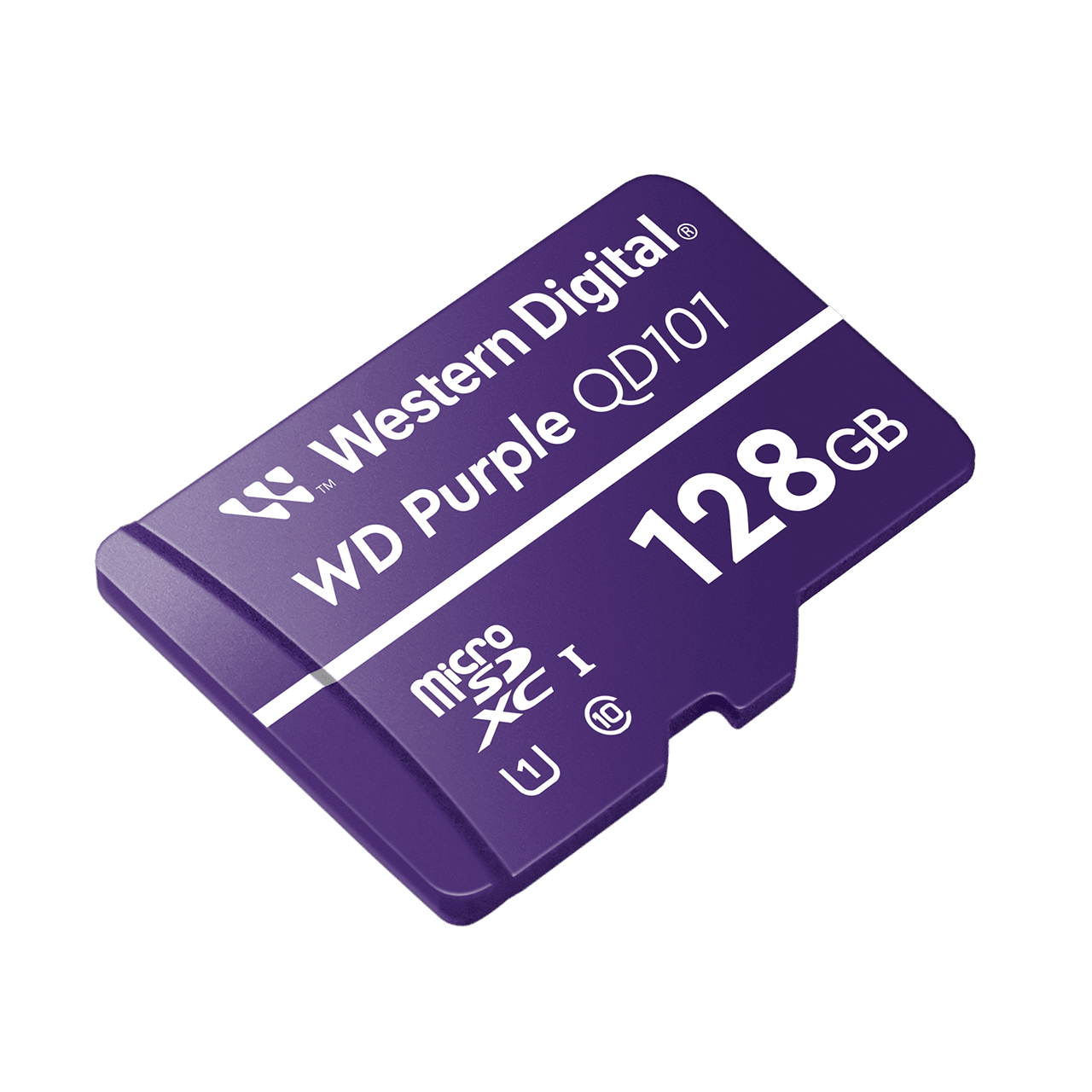 WD Purple Microsd 2020 Angled 128GB