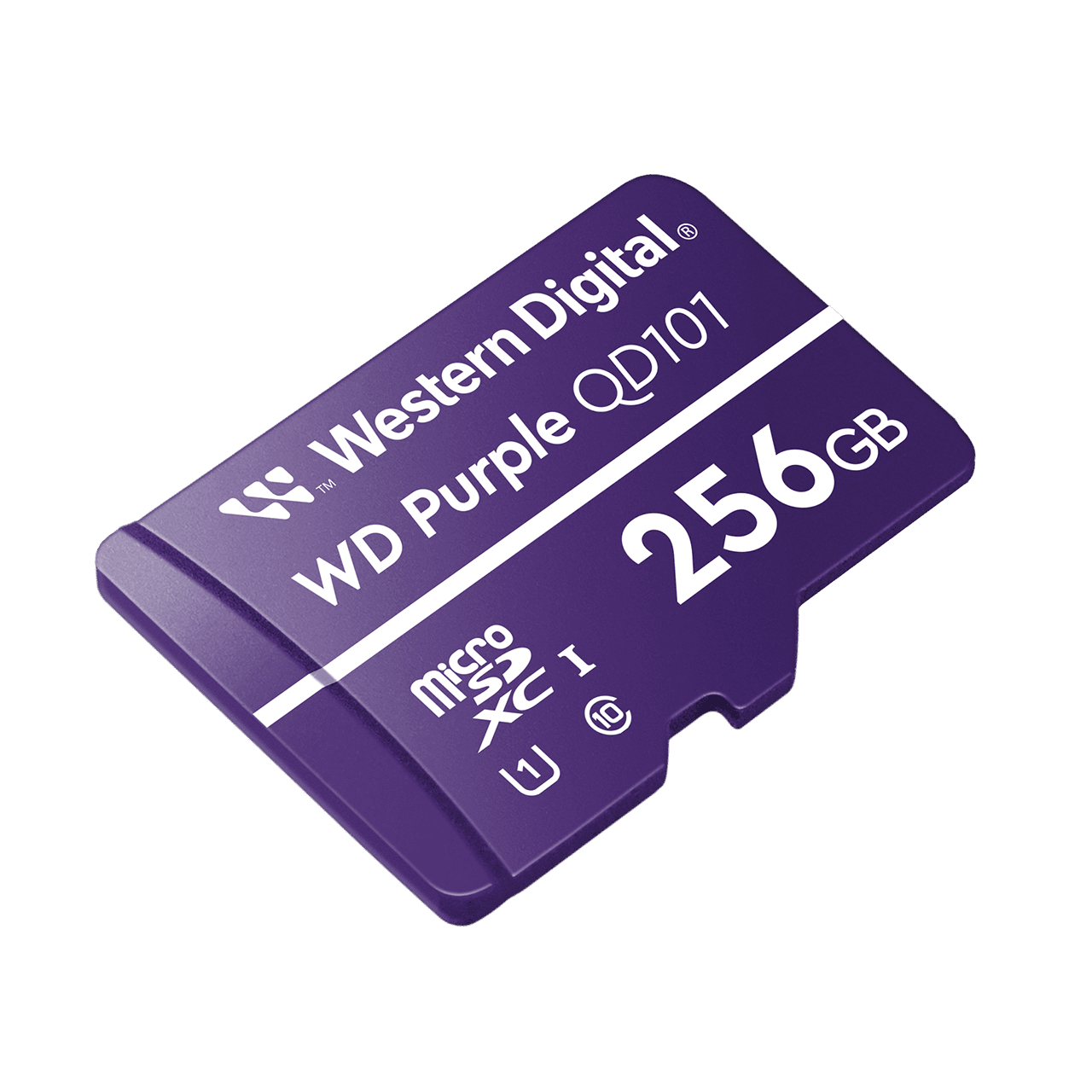 WD Purple Microsd 2020 Angled 256GB