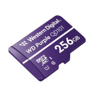 WD Purple Microsd 2020 Angled 256GB
