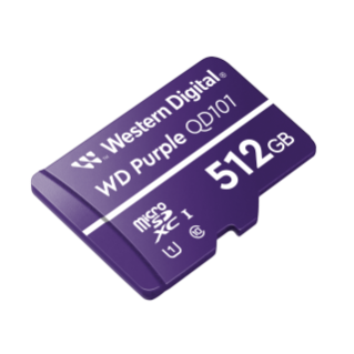 WD Purple Microsd 2020 Angled 512GB