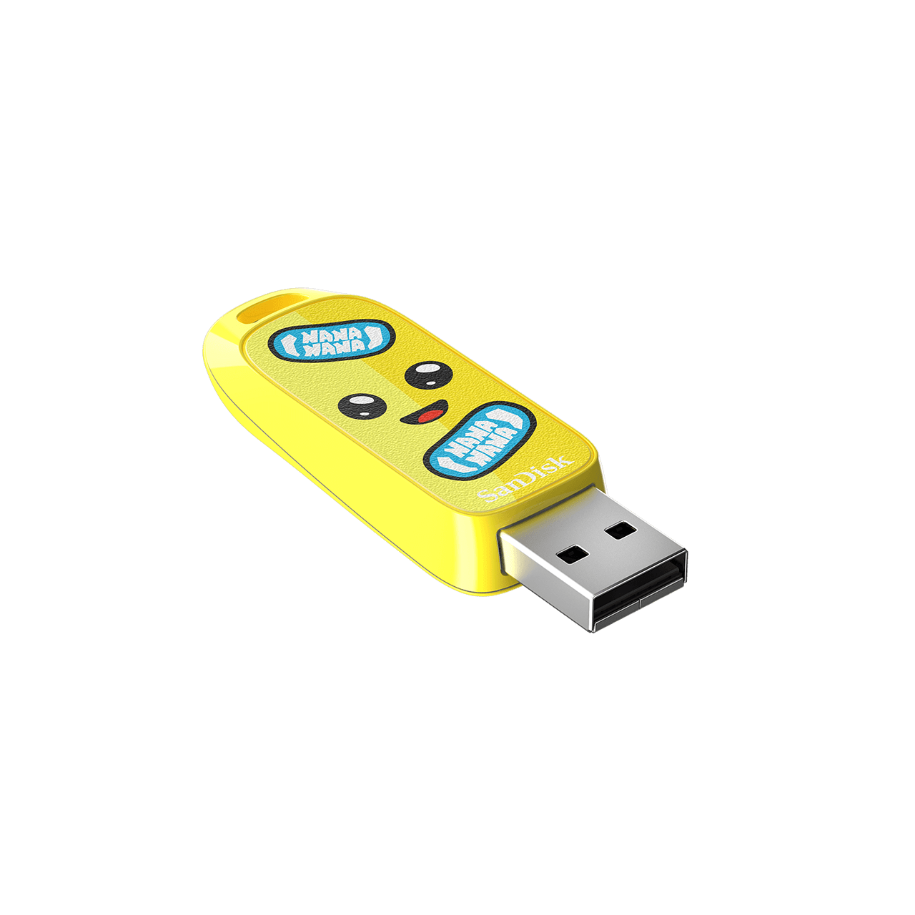 SanDisk Fortnite USB Flash Drive, Peely Edition Angled
