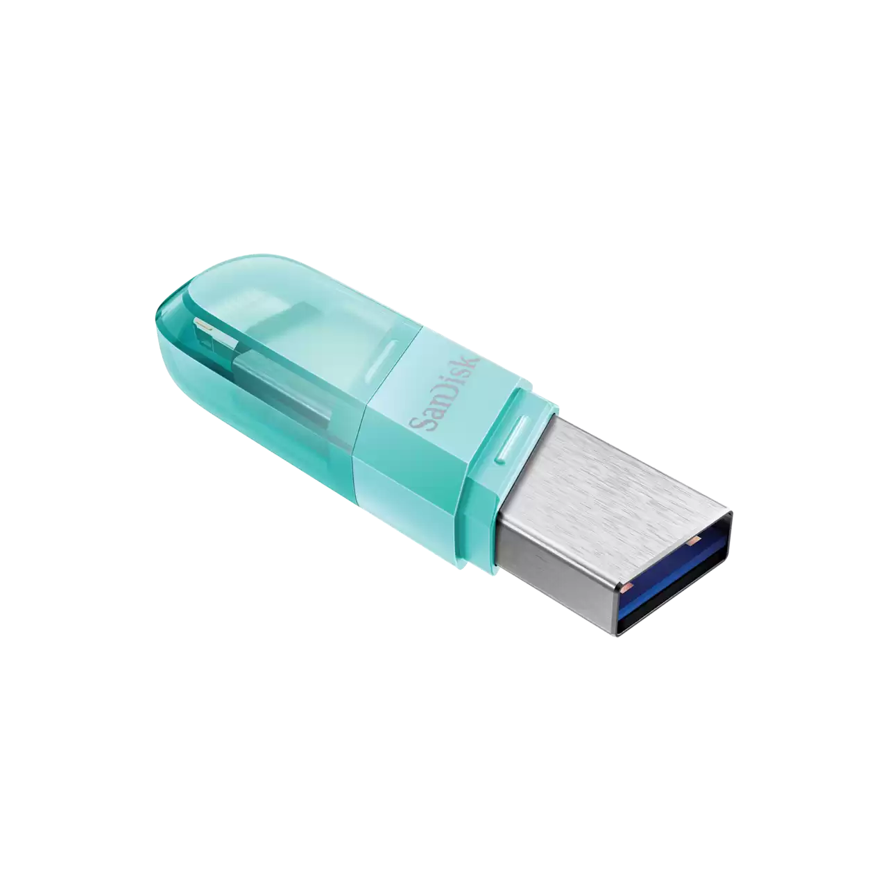 iXpand Flip USB 3.1 Type A Flip Mint - Down Left- Zoom Image